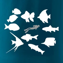 Potápač ryby štvorec