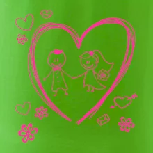 Svadba - kreslené srdce