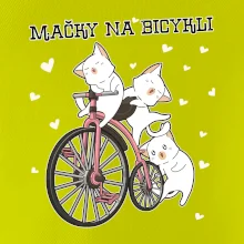 Mačky na bicykli