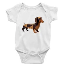 Jazvečík - zlepený z papiera