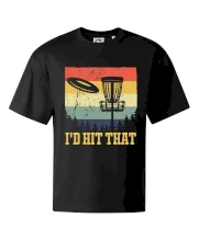 Disc golf player retro vintage