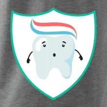 Zúbok na prsníku - zubná pasta