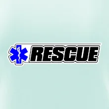 Záchranár rescue kríž modrý