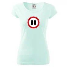 Dopravná značka - obmedzenie rýchlosti 80
