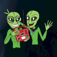 Ufo a rádio (Pecka design)