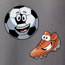 Parové tričko - Kopačka a lopta Parové tričko - Kopačka a lopta