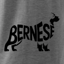 Bernese Mountain Dog nápis v tele