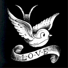 Love holubica - kreslená