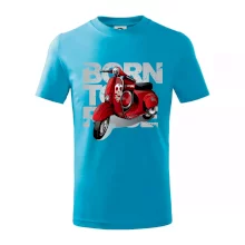 Scooter born to ride red