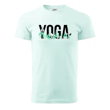 Yoga nápis farebný