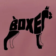 Boxer nápis v tele Boxer nápis v tele