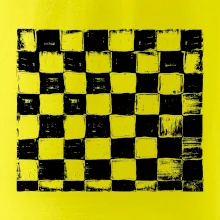 Šachovnica čierna kreslená