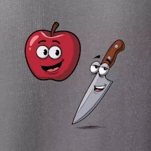 Parové tričko - Jablko a nôž