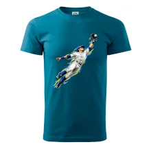 Baseballový polař chytá míček ve výskoku