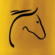 Kôň - hlava silueta