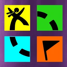 Geocaching logo farebné
