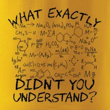 What exactly didnt you understand Chemistry