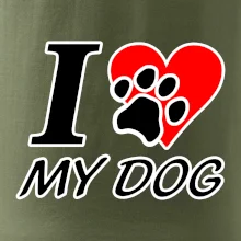 I love my dog - nápis I love my dog - nápis
