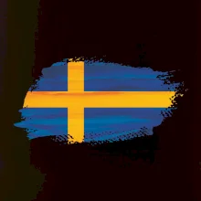 Švédska vlajka kreslená