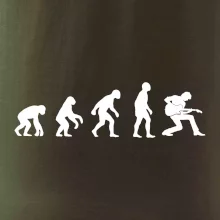 Evolúcia gitarista - kľačiaci