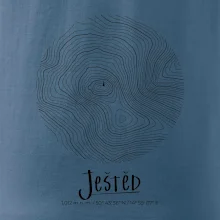 Ještěd - vrstevnice v kruhu