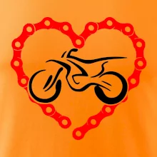 Moto srdce reťaz - enduro Moto srdce reťaz - enduro