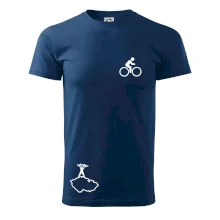 Mapa ČR + kolo na prsu