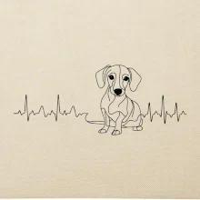 EKG krivka jazvečík