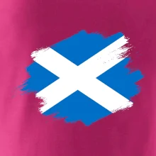 Škótska vlajka kreslená štetcom