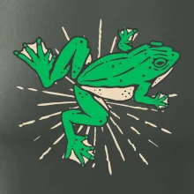 Žaba zelená kreslená