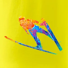 Skokan na lyžiach splash