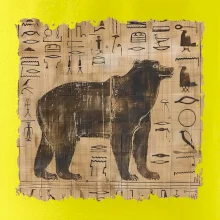 Egyptské hieroglyfy medveď