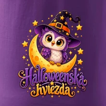 Halloweenska hviezda - sovička na mesiaci