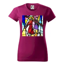 Vitráž - Ježiš a kríž