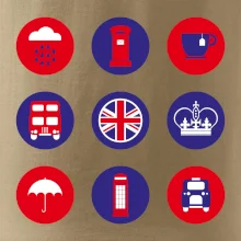 Anglicko symboly v kruhoch