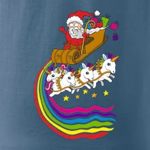 Santa a jednorožce (Pecka design)