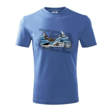 Cestovná motorka Amerika modrá