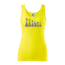 Šachové figúrky v rade - kreslené