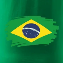Brazília vlajka štetkou