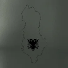 Albánsko obrys mapa Albánsko obrys mapa