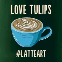 Love tulips - latteart (Radek Pilař ART)