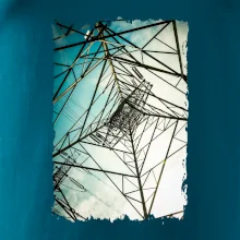 Farebné nebo - stožiare vysokého napätia