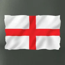 Anglická vlajka vejúca