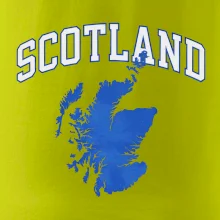 Scotland nápis s mapou