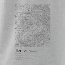 Jizera - vrstevnice v obdĺžniku