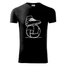 Futbalová lopta kopačka jedným ťahom Futbalová lopta kopačka jedným ťahom