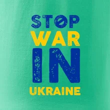 Farebný nápis Stop war in ukraine