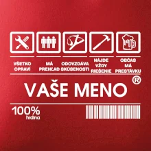 Vaše meno - čiarový kód