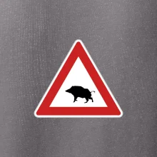 Dopravná značka - Pozor diviak