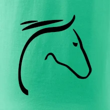 Kôň - hlava silueta Kôň - hlava silueta